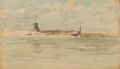 リトル・レッド・ノート - ドルドレヒト、1884年。 作： James Abbott McNeill Whistler