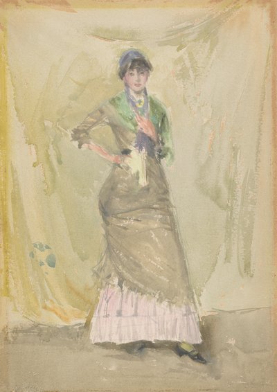 緑のメモ、1883-1884。 作： James Abbott McNeill Whistler