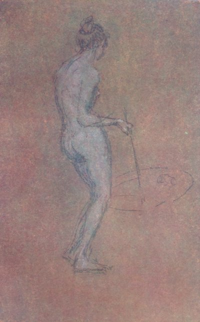 ヌード研究、c1864、1904 作： James Abbott McNeill Whistler