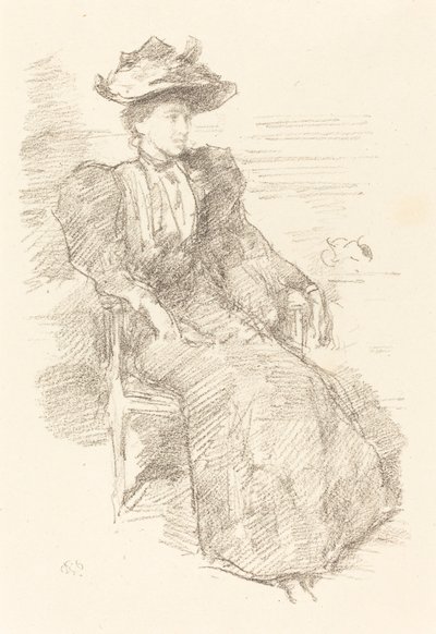 肖像画。ミルドレッド・ハウエルズ、18941896。 作： James Abbott McNeill Whistler
