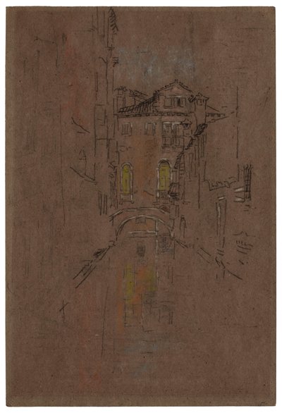 ベネチアン運河、1879～1880年。 作： James Abbott McNeill Whistler