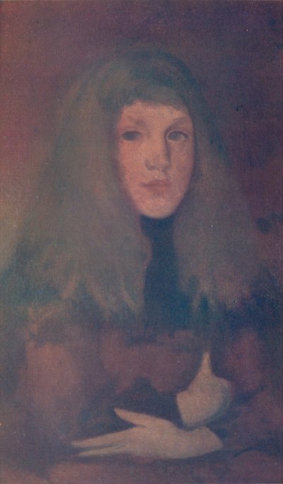ローズとブラウンの研究、c1884、1904 作： James Abbott McNeill Whistler