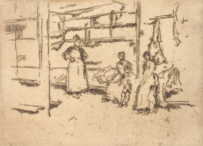 売却後、ハウンズディッチ、c。 18861888。 作： James Abbott McNeill Whistler