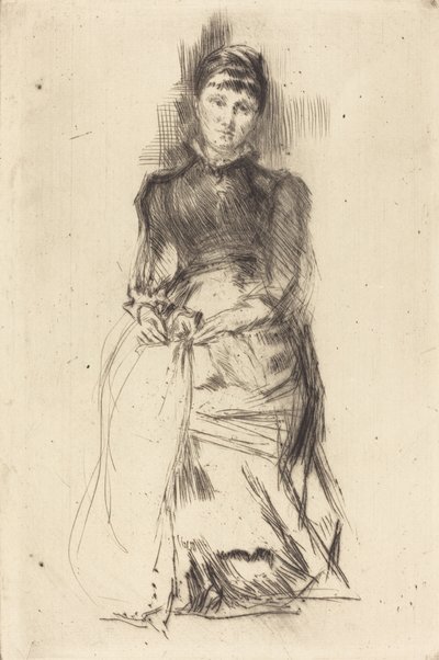 アグネス、c。 18731875. 作： James Abbott McNeill Whistler