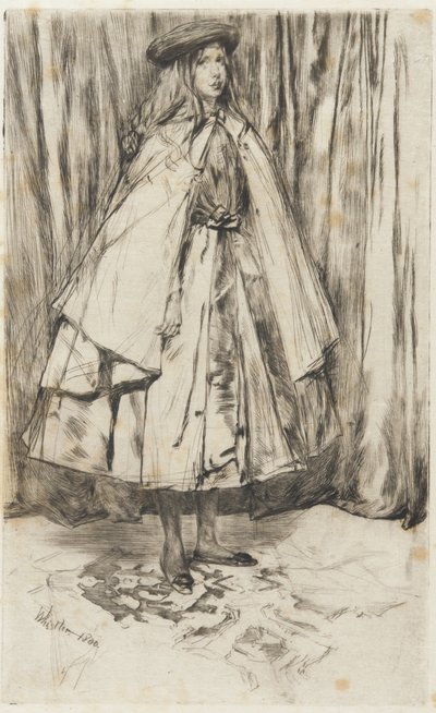アニーヘイデン、1860年（紙の乾燥点） 作： James Abbott McNeill Whistler