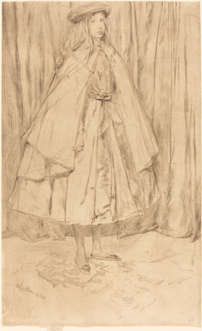 アニー・ヘイデン、1860年。 作： James Abbott McNeill Whistler