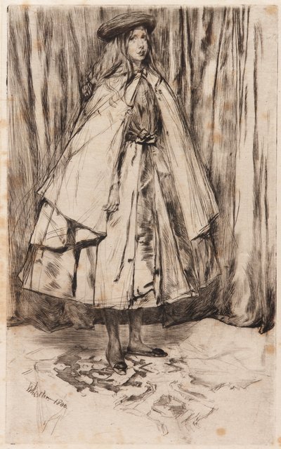 アニー・ヘイデン、1860年 作： James Abbott McNeill Whistler