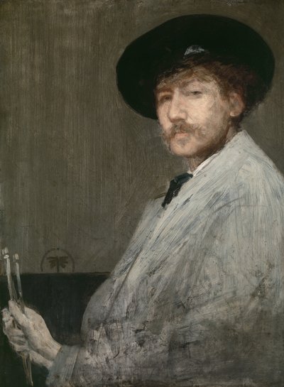 灰色の配置：画家の肖像、1872年 作： James Abbott McNeill Whistler