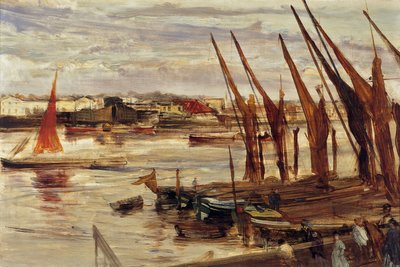 バターシーリーチ、1863年 作： James Abbott McNeill Whistler