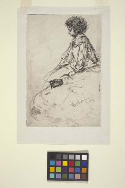 ビビ・ラルエット(エッチング) 作： James Abbott McNeill Whistler