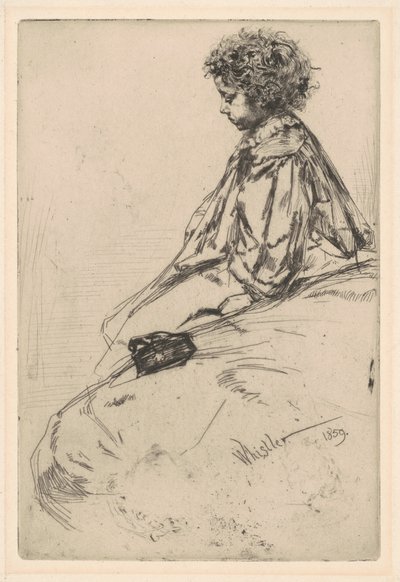 ビビ・ラルエット、1859年。 作： James Abbott McNeill Whistler