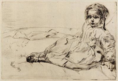 ビビ・ヴァレンティン、1859年 作： James Abbott McNeill Whistler