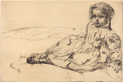 ビビ・ヴァレンタイン、1859年 作： James Abbott McNeill Whistler