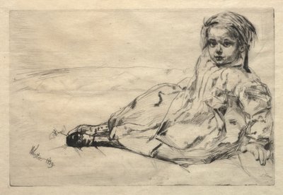 ビビバレンティン、1859年。 作： James Abbott McNeill Whistler