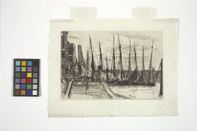 ビリングスゲート（エッチング） 作： James Abbott McNeill Whistler
