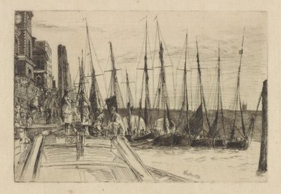 ビリングスゲート、1859年 作： James Abbott McNeill Whistler