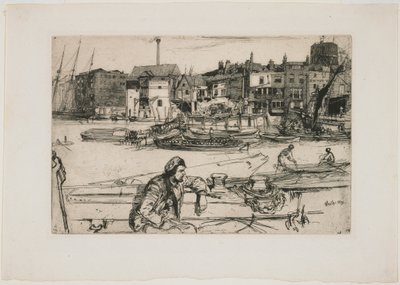 ブラック・ライオン・ワーフ 作： James Abbott McNeill Whistler
