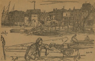 ブラックライオンワーフ 作： James Abbott McNeill Whistler