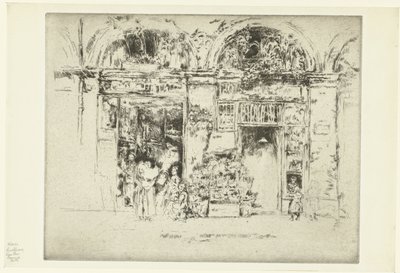 花屋 ひまわり、Rue des Beaux-Arts 作： James Abbott McNeill Whistler