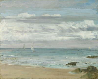 青と銀：トゥルーヴィル、1865年頃 作： James Abbott McNeill Whistler