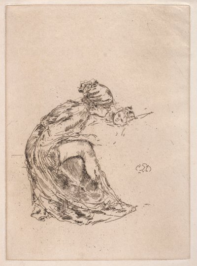 カメオ、第1母と子、c。 1890-1893。 作： James Abbott McNeill Whistler