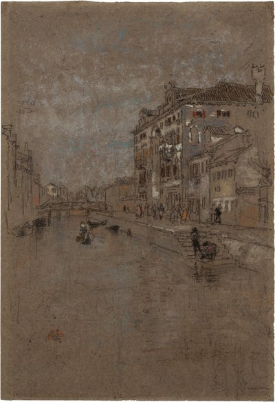 ヴェネチアの運河（タバコ倉庫） 作： James Abbott McNeill Whistler