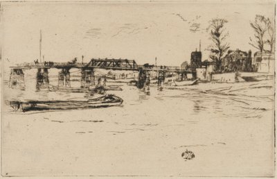 チェルシー、1879年。 作： James Abbott McNeill Whistler