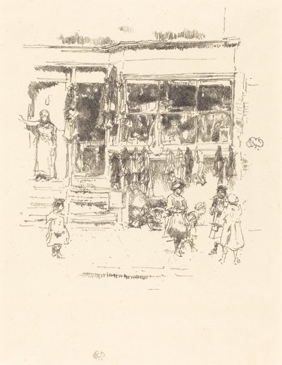 チェルシーラグズ、1888年 作： James Abbott McNeill Whistler