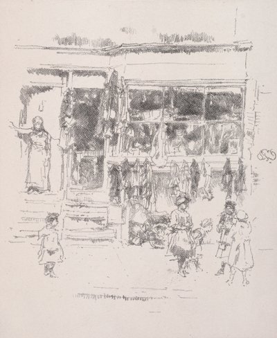 チェルシーラグス、1888年。 作： James Abbott McNeill Whistler