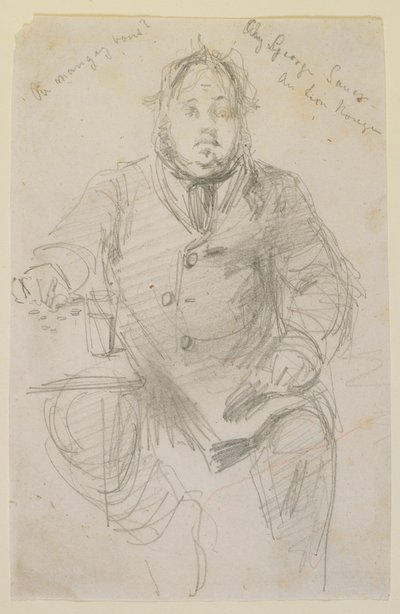Chez George Sauer a Lion Rouge、1858年。 作： James Abbott McNeill Whistler
