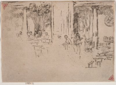 教会、ブリュッセル。 作： James Abbott McNeill Whistler