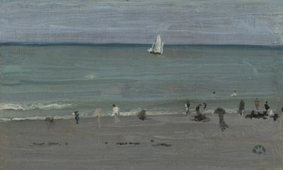 コーストシーン、水浴、1884-85 作： James Abbott McNeill Whistler