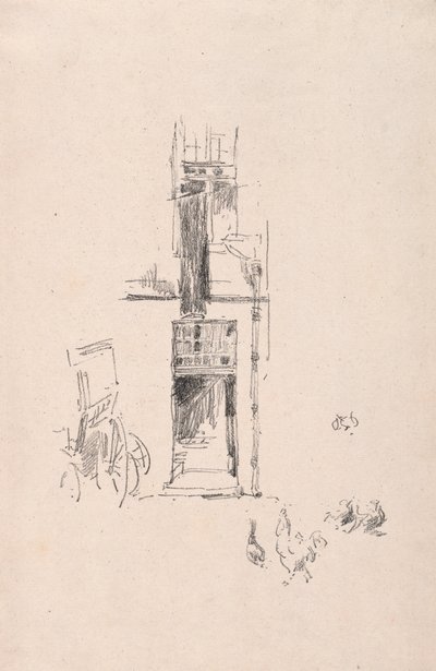 コックスアンドヘンズ、ホテルコルベール、1891年。 作： James Abbott McNeill Whistler