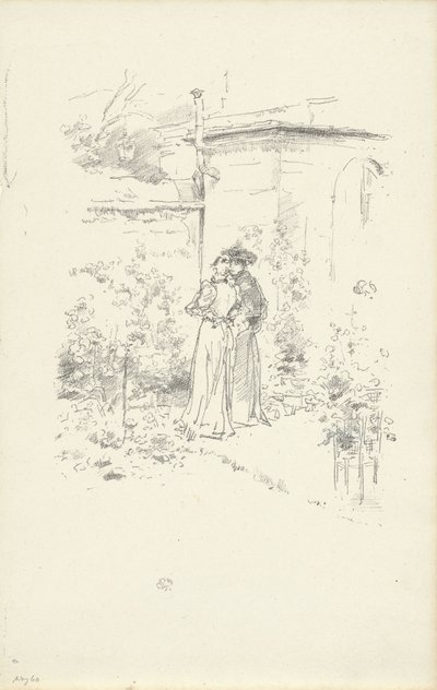 庭への自信 作： James Abbott McNeill Whistler
