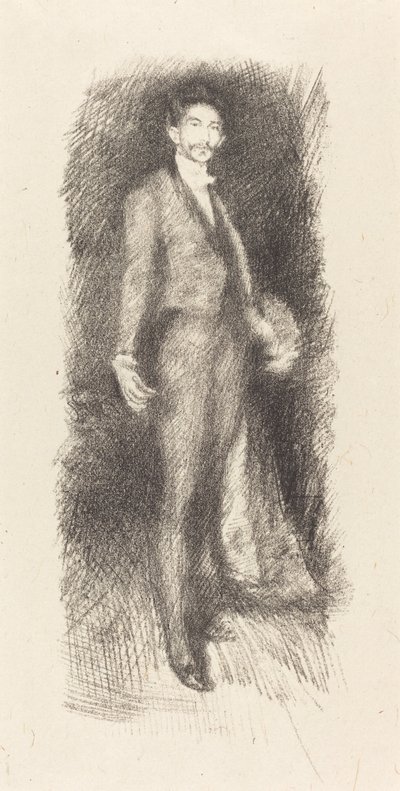 ロベール・ド・モンテスキュー伯爵、第2号、1894年。 作： James Abbott McNeill Whistler