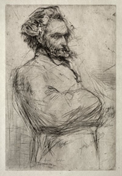 1859年、ドルーエ。 作： James Abbott McNeill Whistler