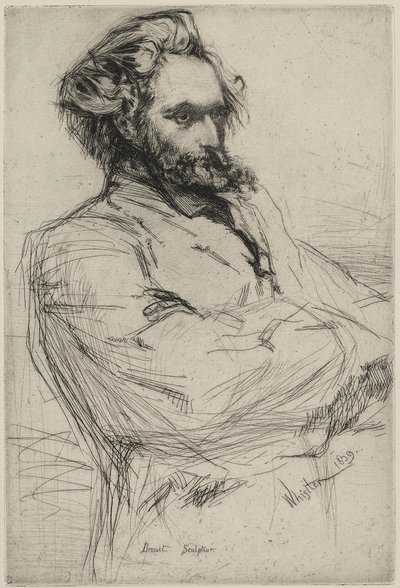 1859年、ドルーエ。 作： James Abbott McNeill Whistler