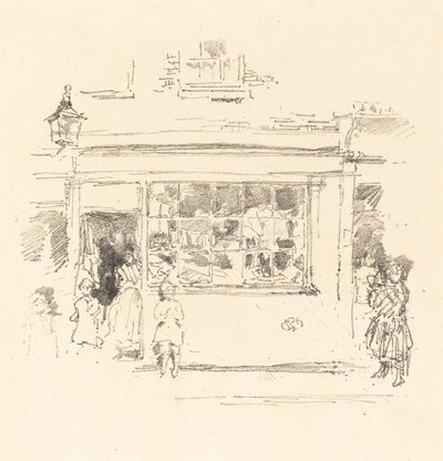 1888年の「Drury Lane Rags」。 作： James Abbott McNeill Whistler