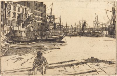 イーグル・ワーフ、1859年 作： James Abbott McNeill Whistler