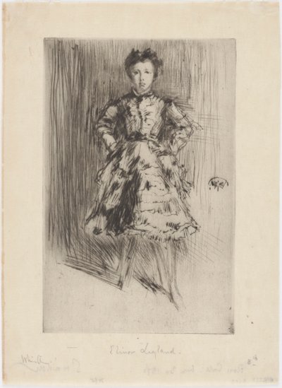 エリナー・レイランド、1873年。 作： James Abbott McNeill Whistler