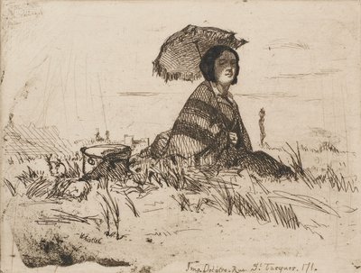 En Plein Soleil, 1858年。 作： James Abbott McNeill Whistler