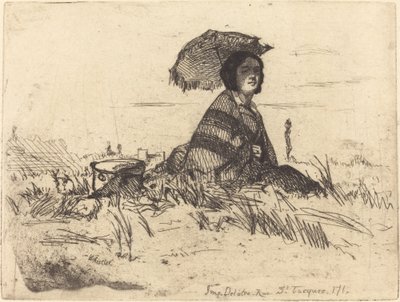 En Plein Soleil, 1858年。 作： James Abbott McNeill Whistler