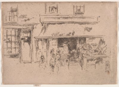 エクセター通り。 作： James Abbott McNeill Whistler
