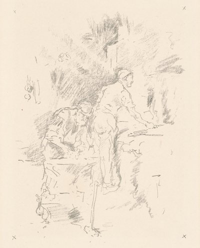 父と子、1895年 作： James Abbott McNeill Whistler