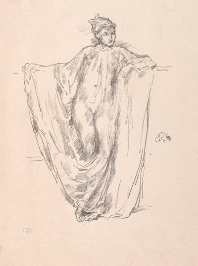 フィギュアスタディ。 作： James Abbott McNeill Whistler