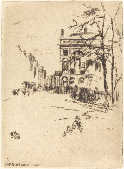 フィッツロイ・スクエア 作： James Abbott McNeill Whistler