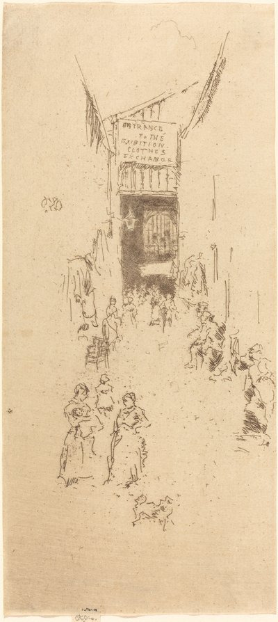フルール・ド・リス・パッセージ、c。 18861888。 作： James Abbott McNeill Whistler