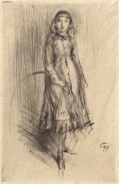 フローレンス・レイランド、1873年頃 作： James Abbott McNeill Whistler