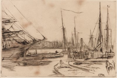 ビリングスゲートより、1878年。 作： James Abbott McNeill Whistler