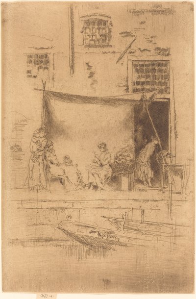 フルーツ屋台、1880年 作： James Abbott McNeill Whistler